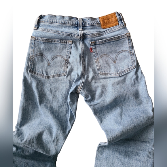 LEVI'S PREMIUM | WEDGIE STRAIGHT RAW HEM JEANS | SIZE 25 - Picture 12 of 14